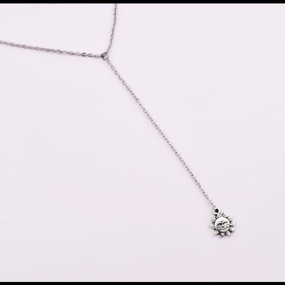 Bohemian silver sunburst 5 layer choker necklace - Picture 4 of 5